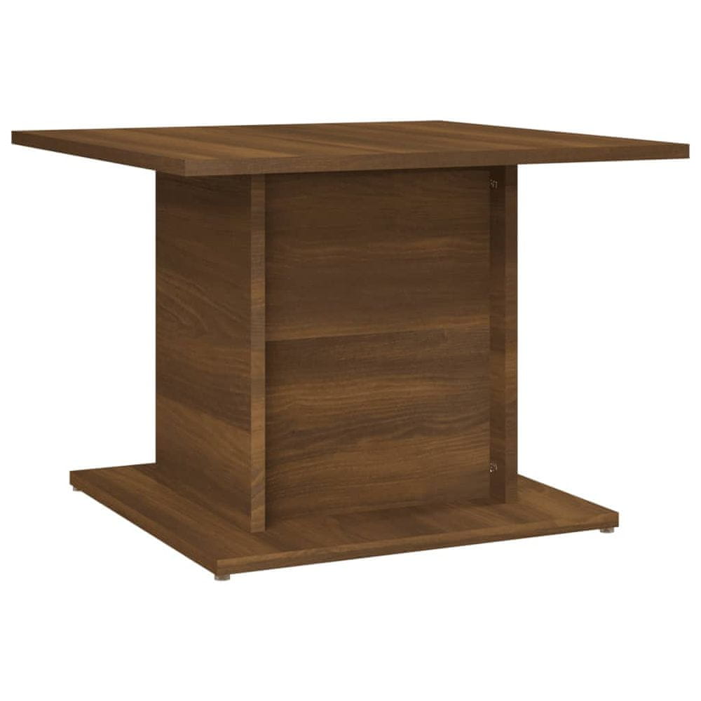 Vidaxl Konferenčný stolík hnedý dub 55,5x55,5x40 cm drevotrieska